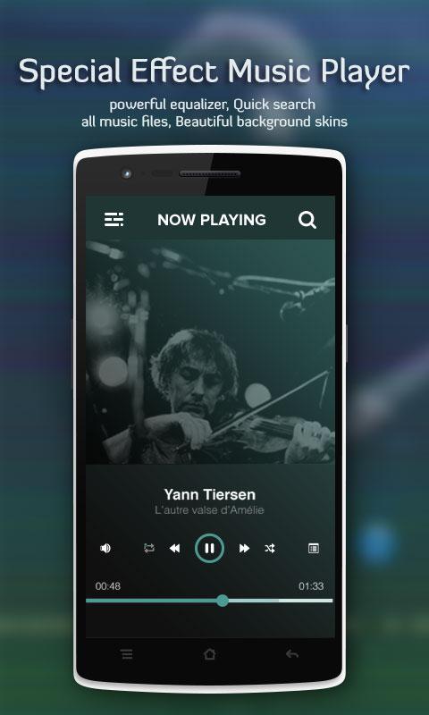 Android application Special Effect Music Player screenshort