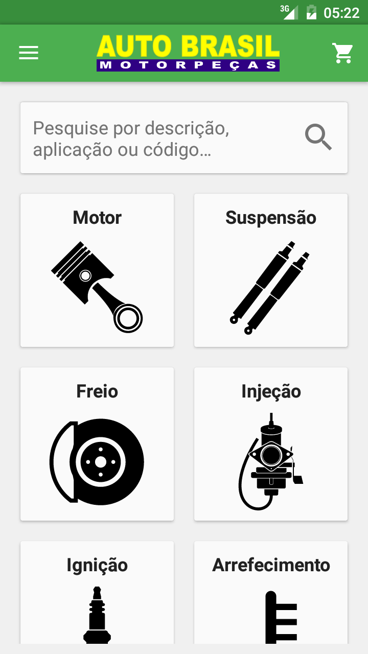 Android application Auto Brasil Motorpeças screenshort