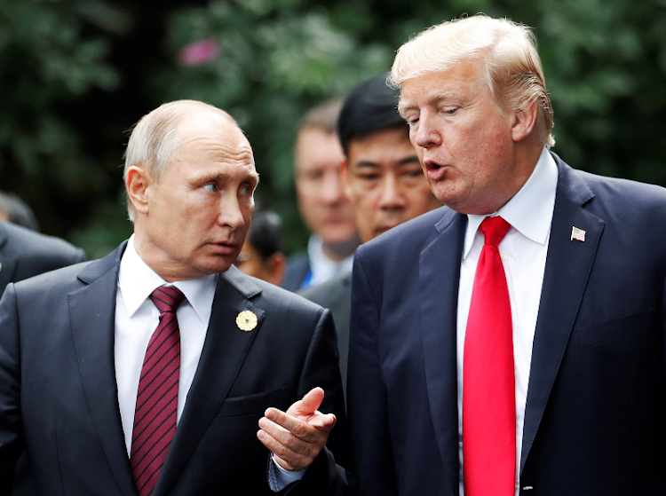 U.S. President Donald Trump and Russia's President Vladimir Putin.