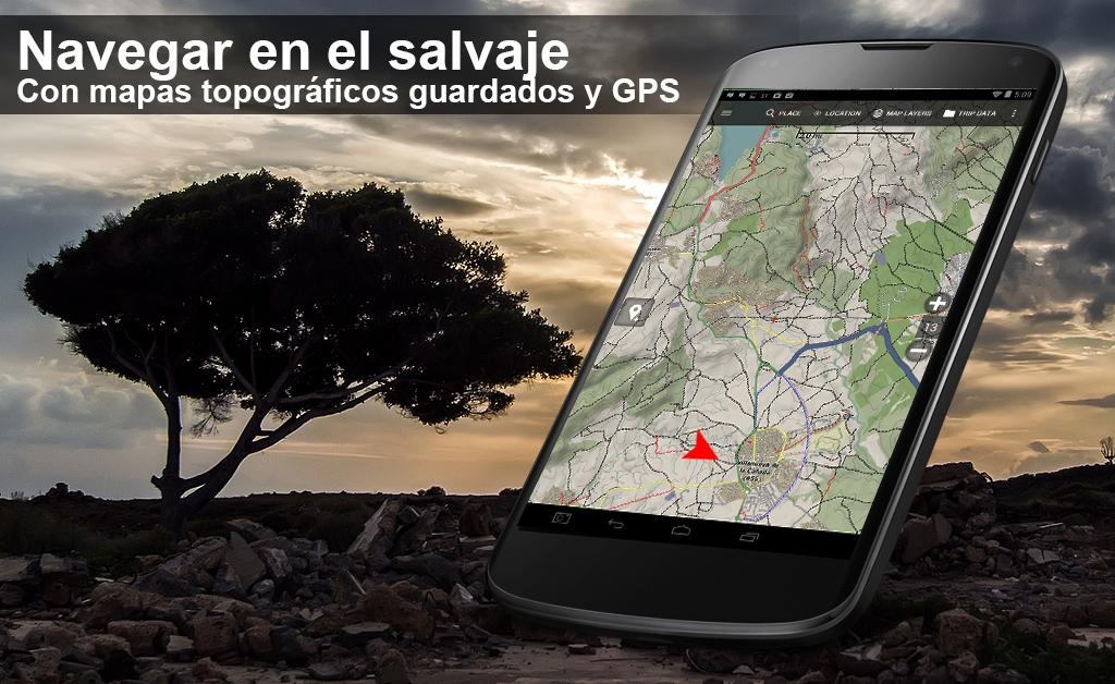 Android application BackCountry Navigator TOPO GPS PRO screenshort