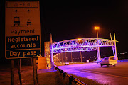 An e-toll gantry. File photo.