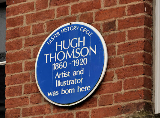 A plaque, on a building (now shops) at Kingsgate Street, commemorating the artist and illustrator Hugh Thomson Link. He moved to London in 1884 where he remained for the rest of his life. At the...
