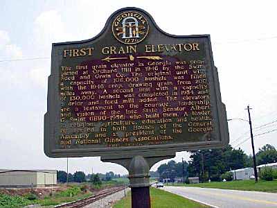 The first grain elevator in Georgia was completed at Orchard Hill in 1946 by the Swint Seed and Grain Co. The original unit with a capacity of 106,000 bushels was filled with the 1946 crop,...