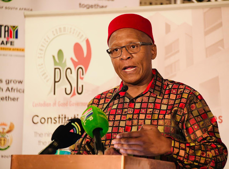 Public Service Commission commissioner Anele Gxoyiya briefed media on the quarterly bulletin titled 'The Pulse of the Public Service'. The PSC also briefed media on the outcomes of its plenary meeting held from March 6 to 8. Picture: SIYABULELA DUDA
