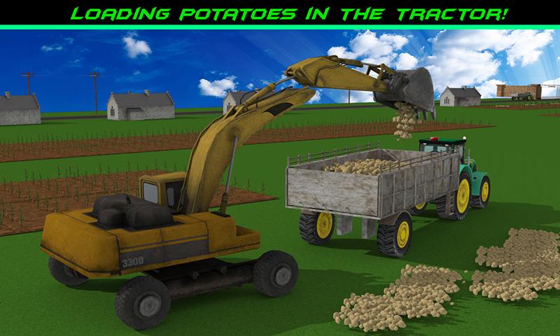 Android application Potato Delivery Tractor screenshort