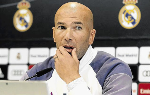 Real Madrid head coach Zinedine Zidane.