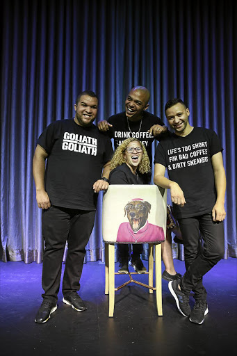 Jason, Kate, Nicholas and Donovan Goliath, the comedy giants who are slaying audiences.