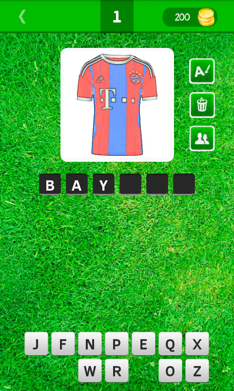 Android application Guess the Football Club Shirt! screenshort