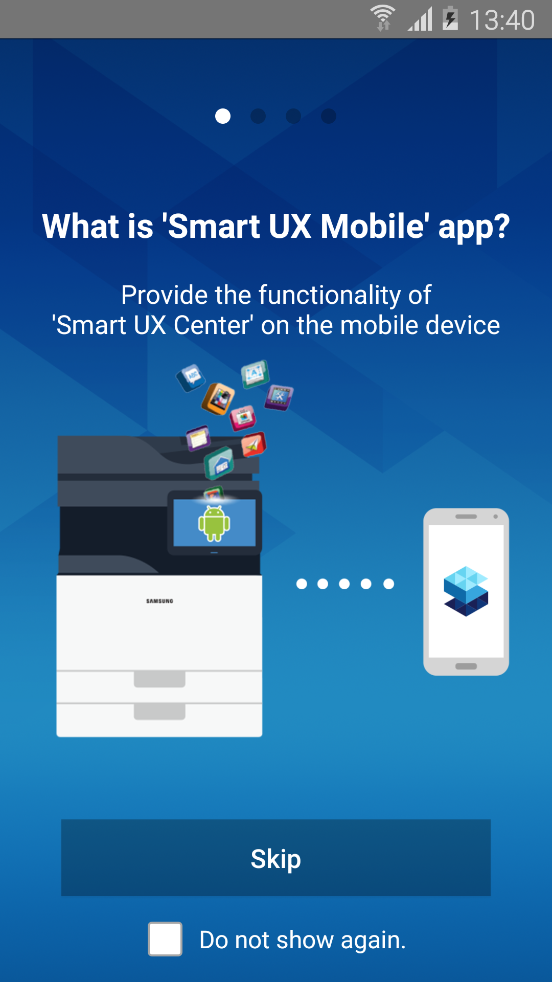 Android application Samsung Smart UX Mobile screenshort