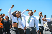 The video shoot for the song 'Inkululeko'. 