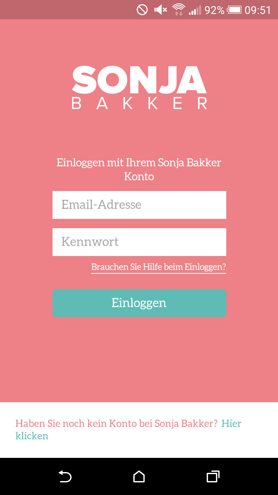 Android application Abnehmen mit Sonja screenshort