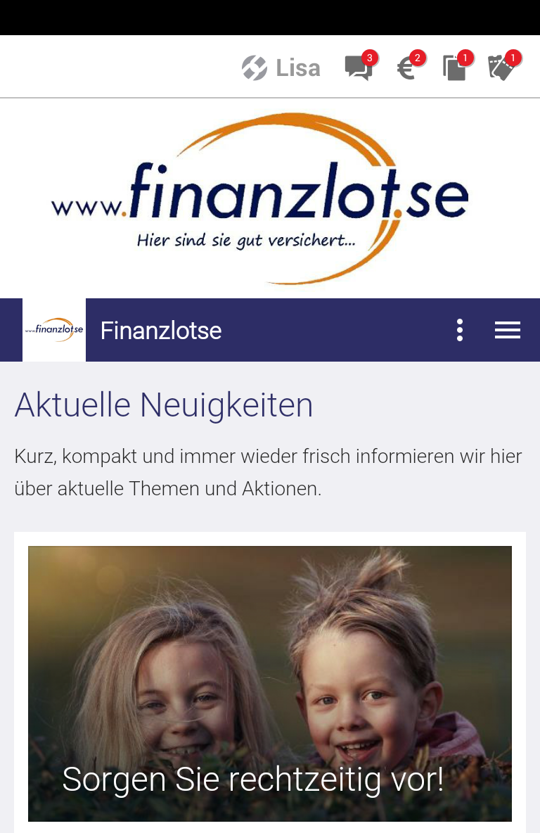 Android application Jörg Palatz ihr Finanzlotse screenshort