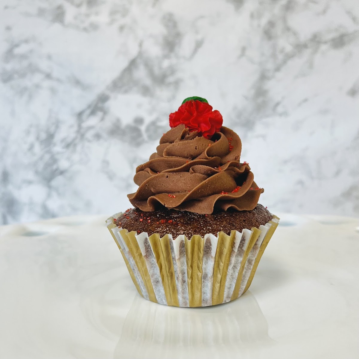 We're fired up over our new Chili Chocolate Cupcake! It's gluten free (of course!) as well as dairy free.