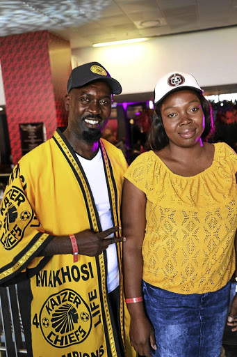 #KFCProposal couple Hector Mkansi and Nonhlahla Soldaat attended the Soweto derby at FNB Stadium on Saturday.