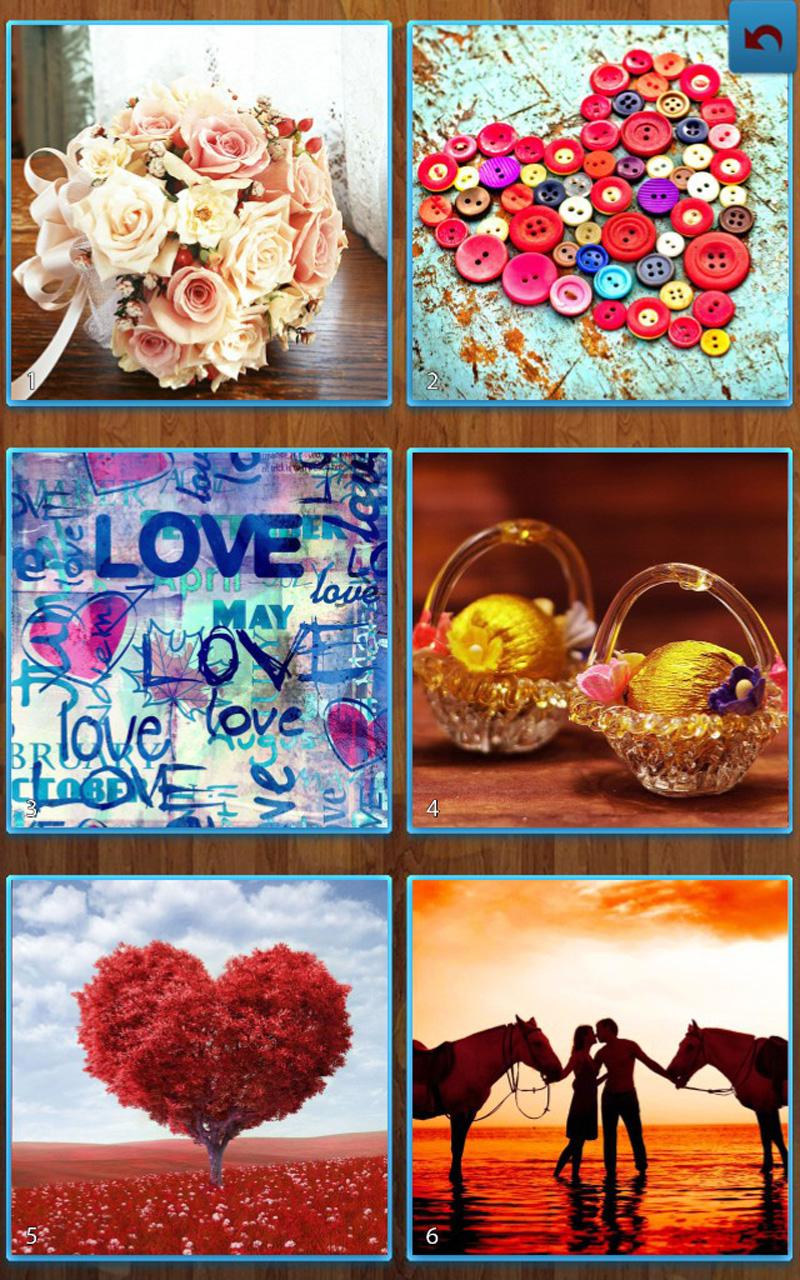 Android application Valentines Day Jigsaw Puzzles screenshort
