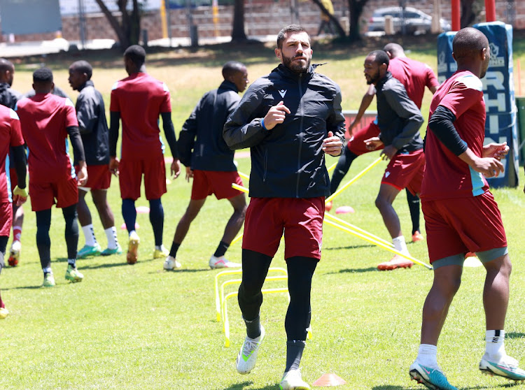Daniel Cardoso Sekhukhune player during the Sekhukhune United media open day at Johannesburg Stadium in Johannesburg.