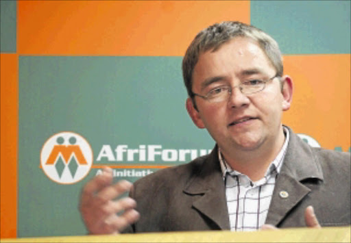 SHOCKED: AfriForum CEO Kallie Kriel addresses the media on the revival of racial classification in South Africa. Photo: Tyrone Arthur