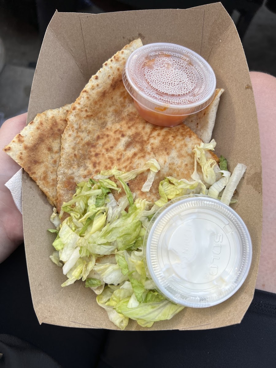 GF Buffalo Chicken Quesadilla