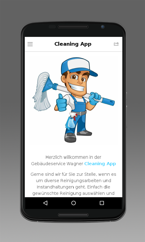 Android application Cleaning App screenshort