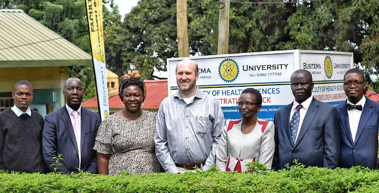 U.S. Ambassador William W. Popp with the Officials from Busitema University Faculty of Health Sciences.