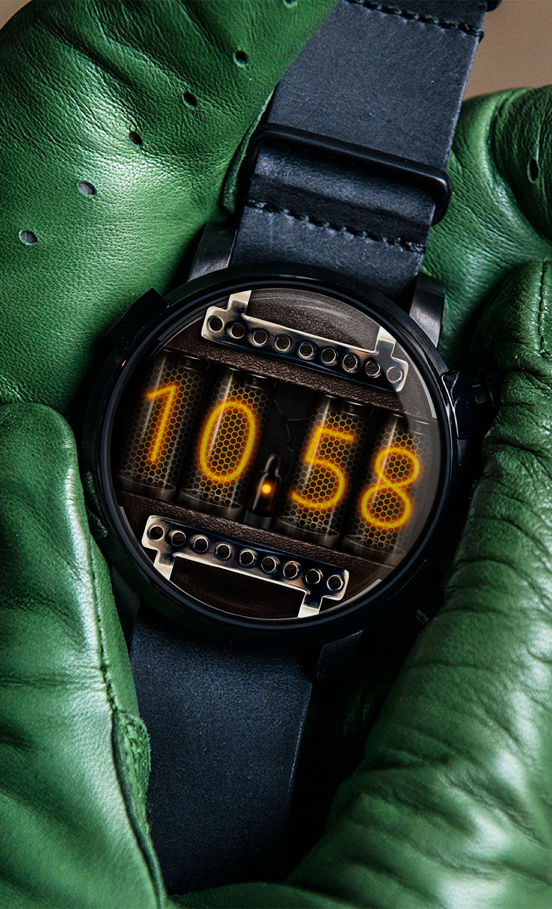 Android application Watch Face Nixie Tubes screenshort