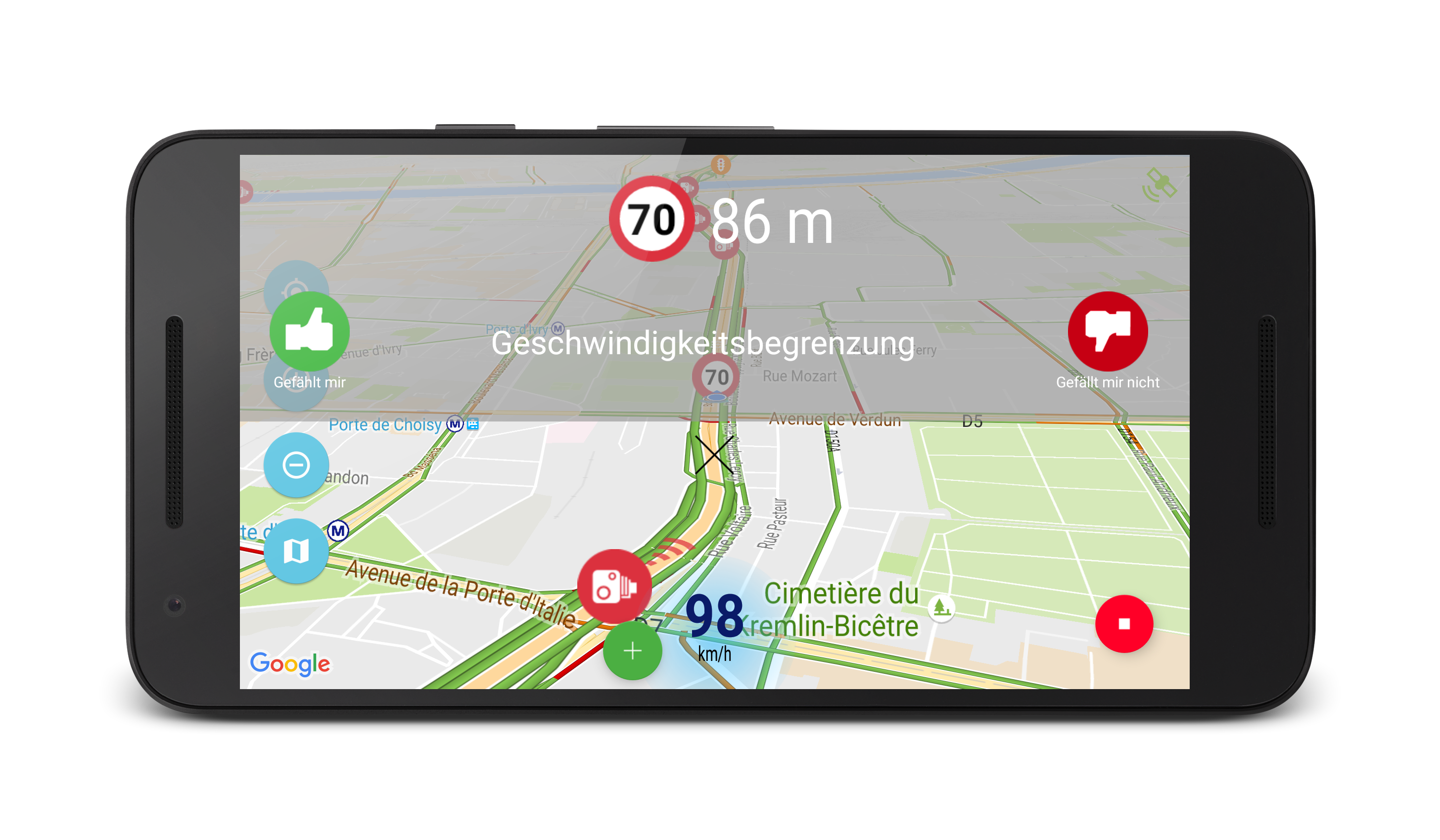 Android application Speed Camera Radar screenshort