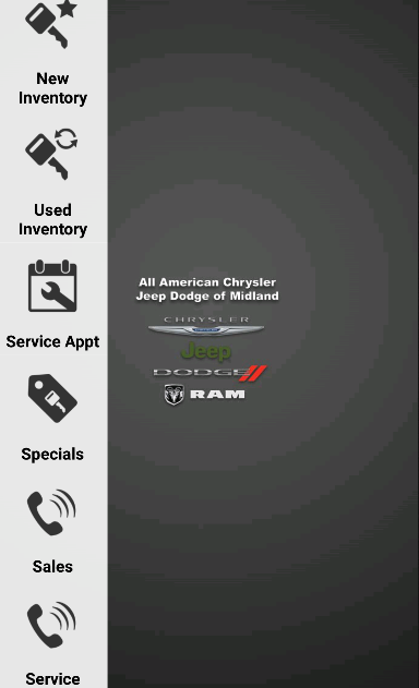 Android application All American CJD of Midland screenshort