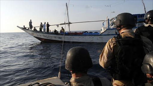 Pirates are confronted on the coast of Somalia. File photo.
