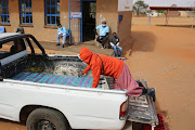 Elections started slowly at Ga-Mothiba in Polokwane, with elderly people being brought to vote on bakkies.