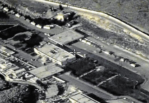 SUPPLIES: A frame grab from footage from Russia’s defence ministry shows trucks crossing the Turkish-Syrian border. The Russians claim the trucks are smuggling oil