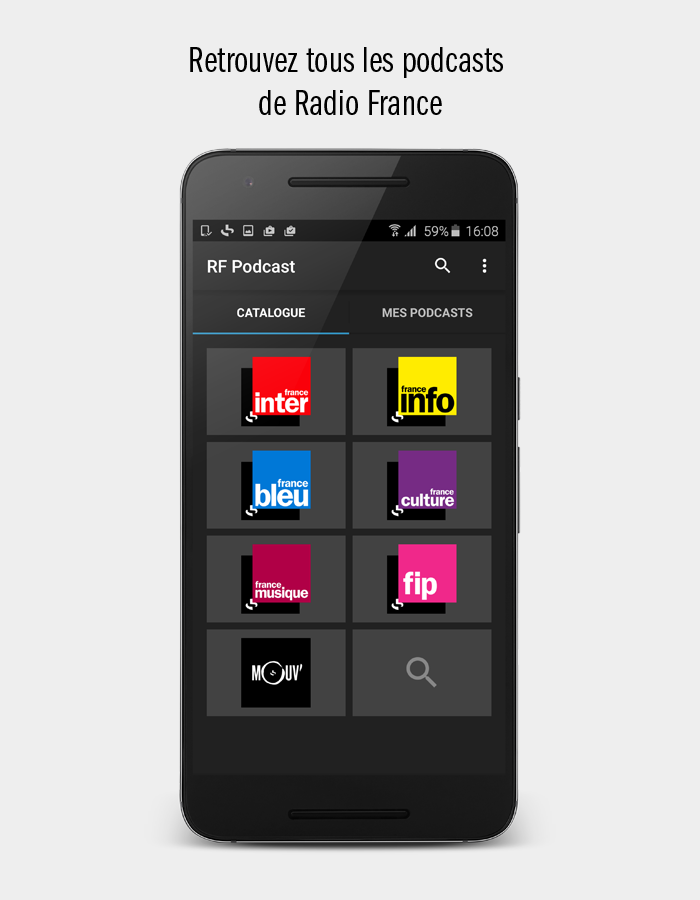 Android application Radio France Podcast screenshort