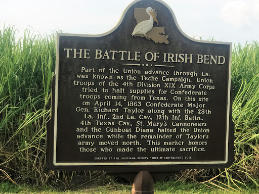 Part of the Union advance through La. was known as the Teche Campaign. Union troops of the 4th Division XIX Army Corps tried to halt supplies for Confederate troops coming from Texas. On this site...