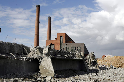 Athlone's cooling towers as at 22 August 2010.