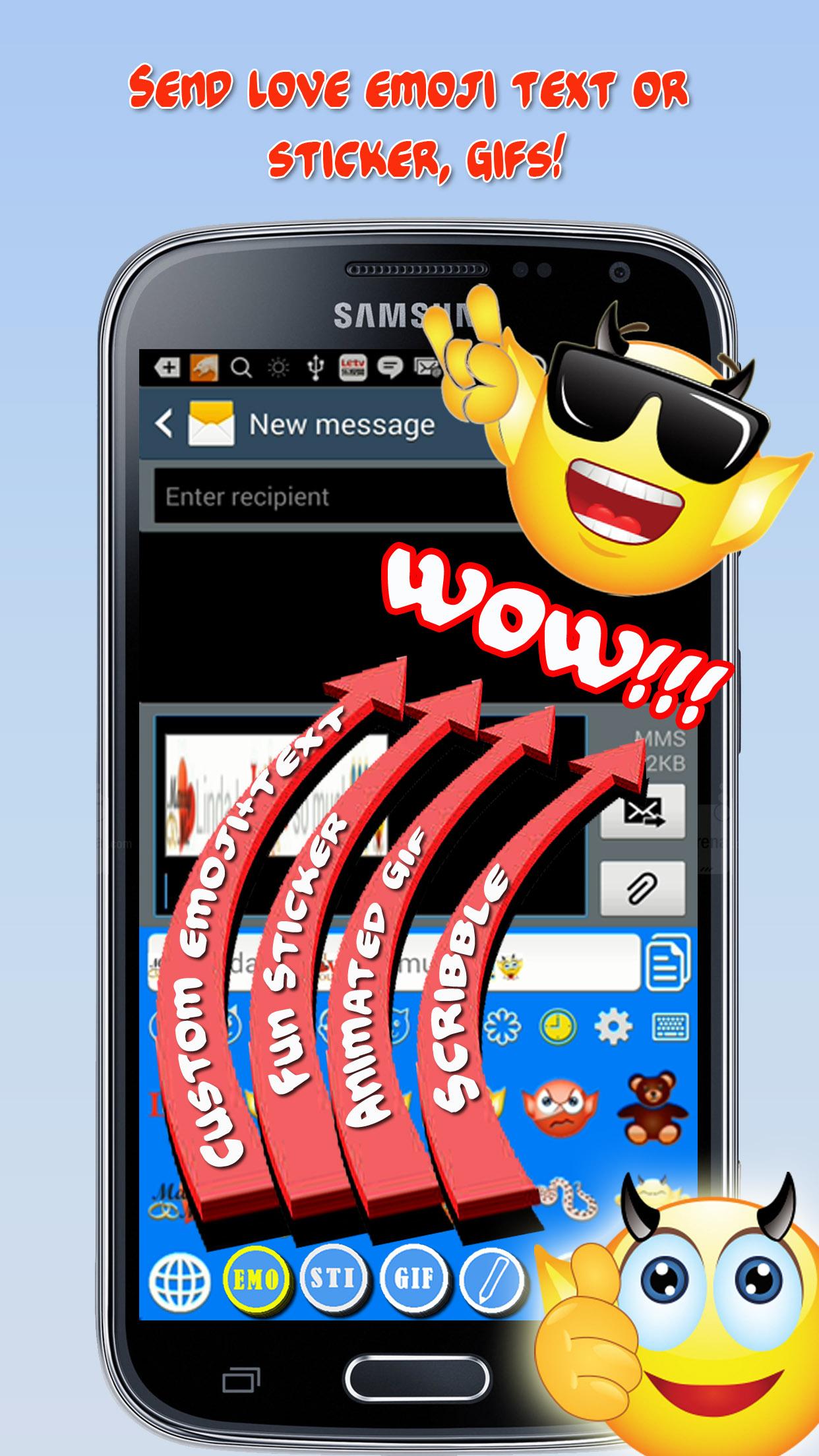 Android application Politically Incorrect Emoji screenshort