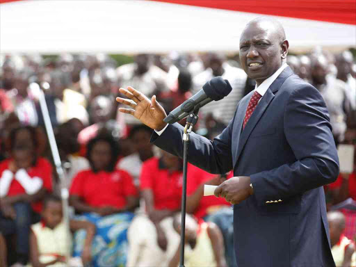 Deputy President William Ruto during his tour of Nandi County on May 20, 2018. /CHARLES KIMANI