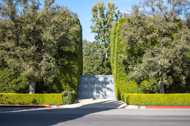 A view of the driveway of the reported new 165 million dollar estate of Jeff Bezos in Beverly Hills on February 13, 2020 in Los Angeles, California. Picture: RB / BAUER-GRIFFIN / GC IMAGES