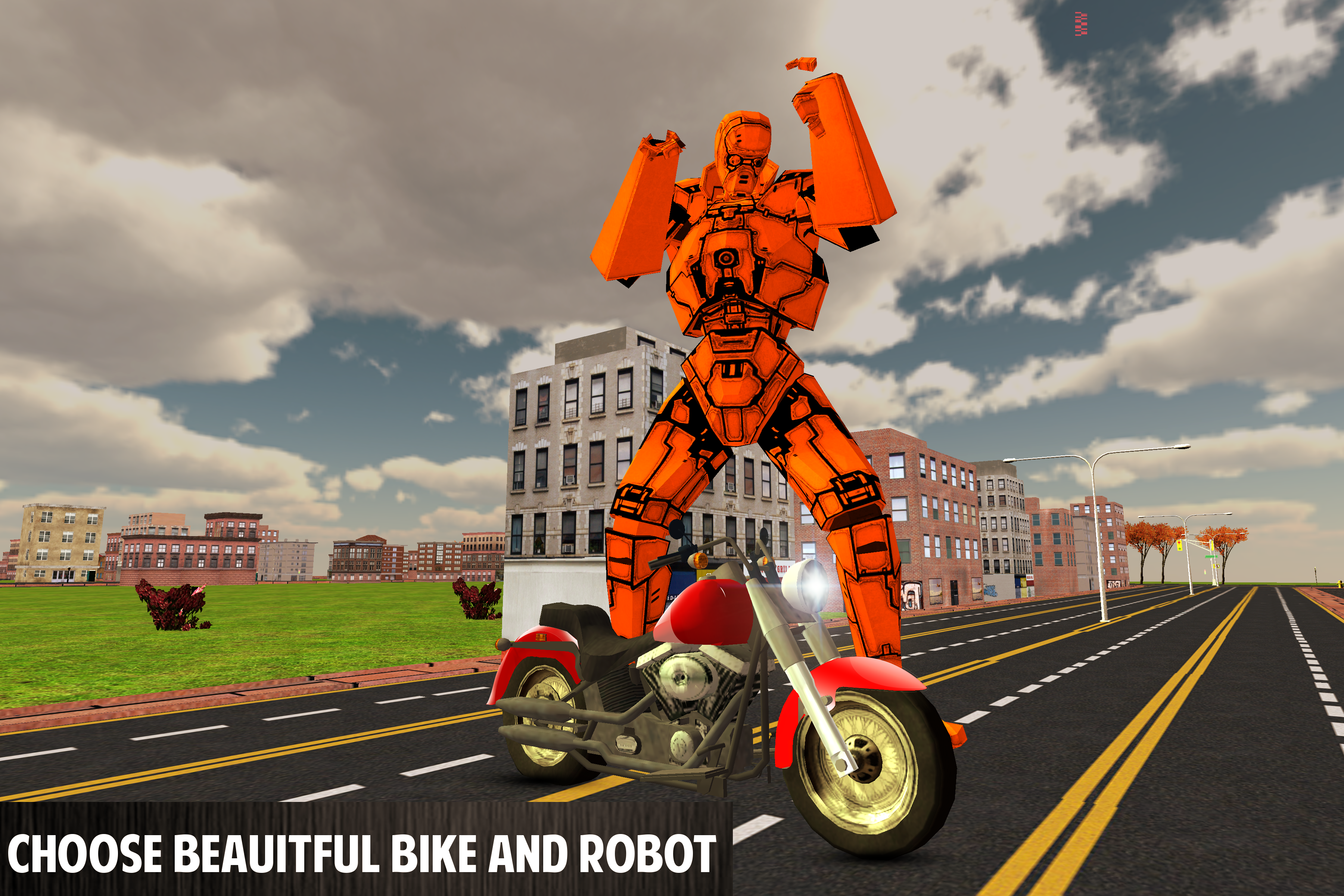 Android application Moto Robot Transform Simulator screenshort