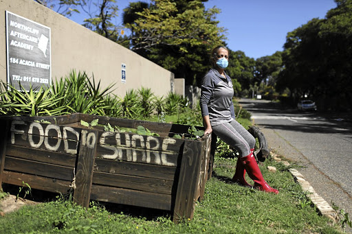 Henrietta Holman outside her home in Northcliff, Johannesburg.