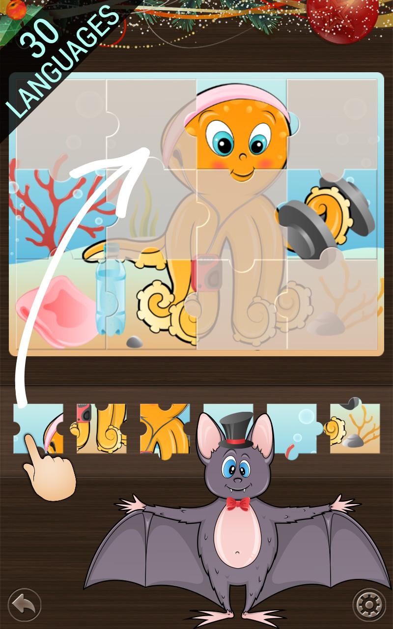 Android application Cartoon Jigsaw puzzle for kids screenshort