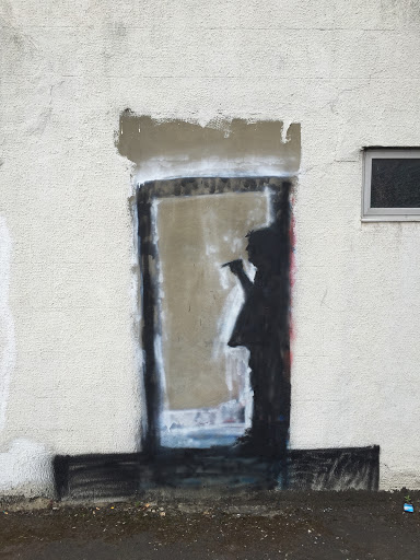 Smoking Man Graffiti