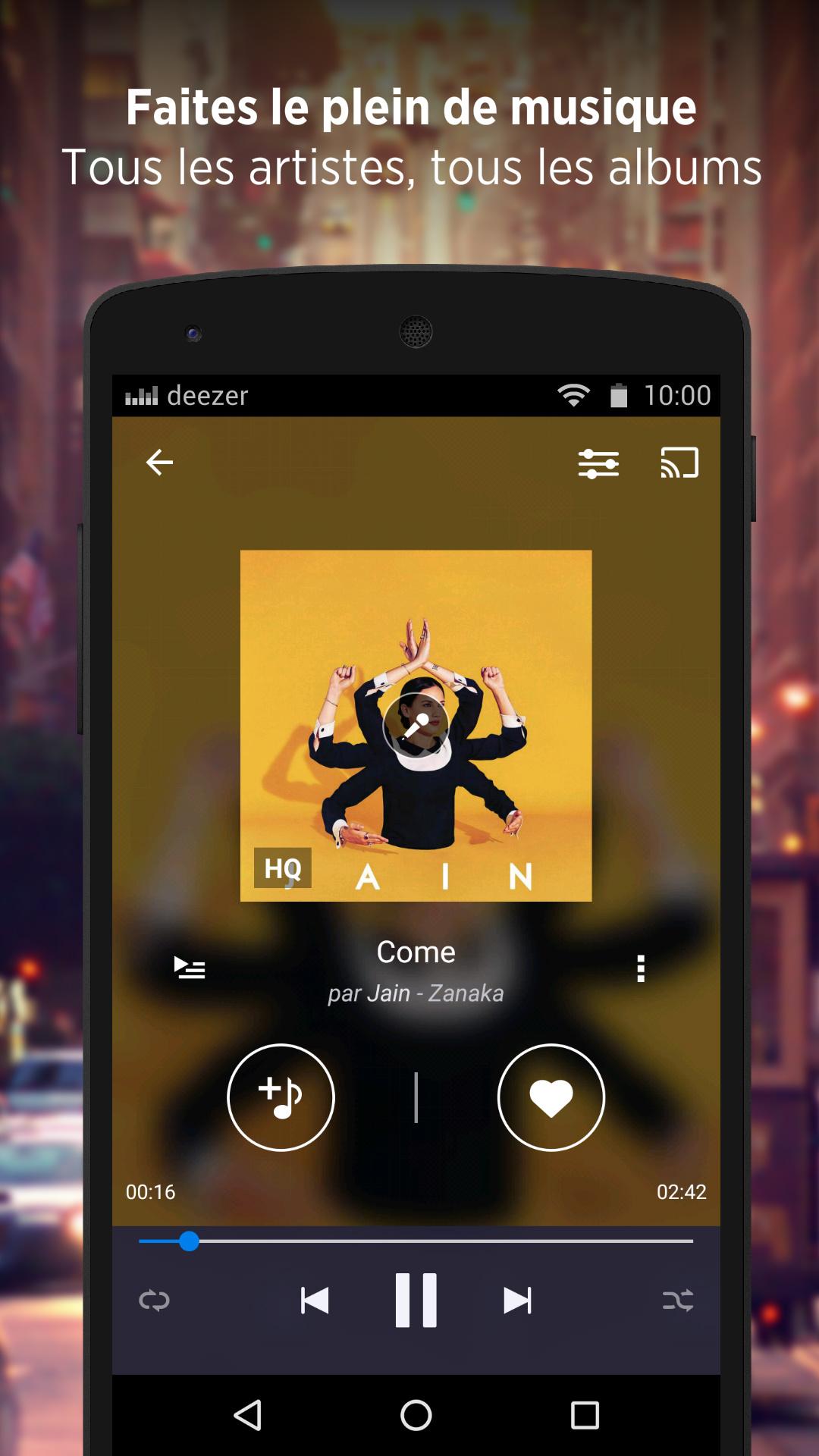 Android application Deezer: Music & Podcast Player screenshort