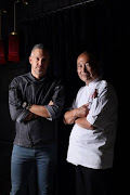 Chefs David Higgs and Katsuhiko Miyamoto of the popular restaurant Zioux in Sandton.
