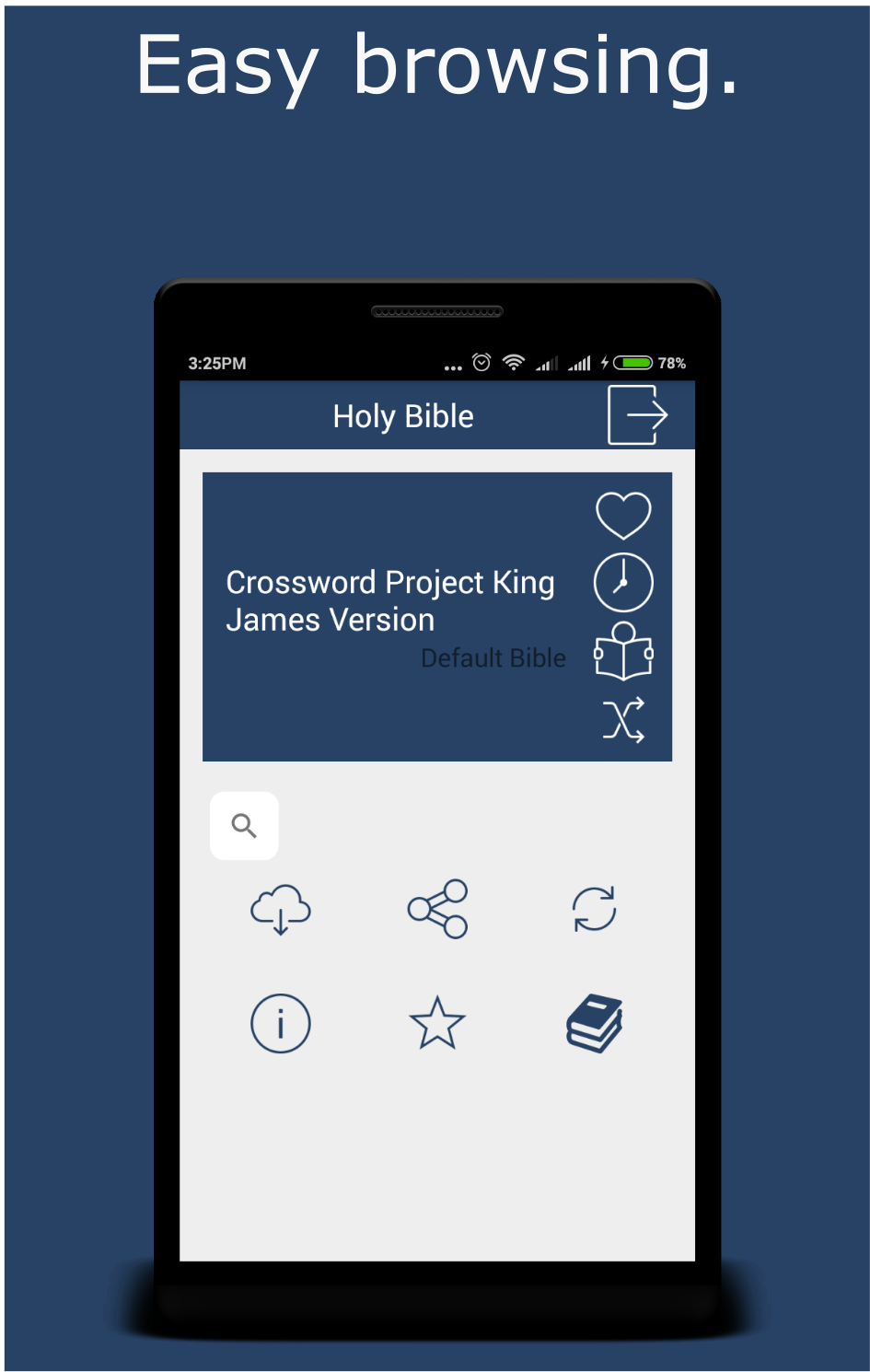 Android application Holy Bible Multilanguage Smart screenshort