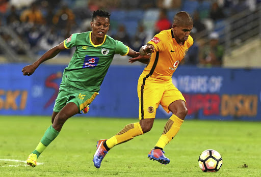 Former Kaizer Chiefs midfielder Keagan Buchanan, right, is on the lookout for a new club for next season.
