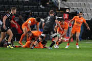 Pablo Matera of the Jaguares during the Super Rugby match between Cell C Sharks and Jaguares at Jonsson Kings Park on July 14, 2018 in Durban, South Africa. 
