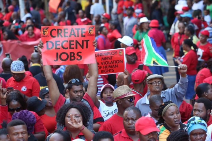 Cosatu March against State Capture, through Durban CBD.