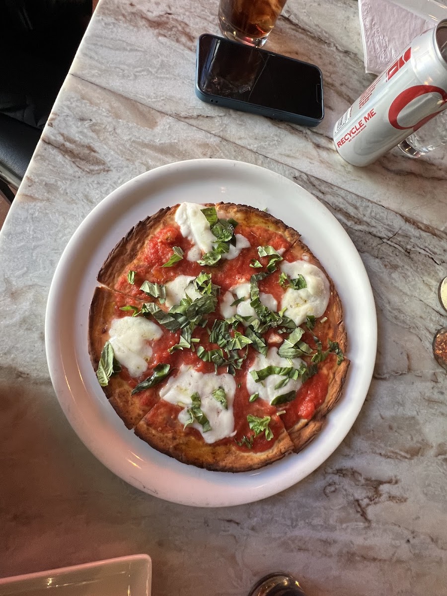 Classic margherita pizza