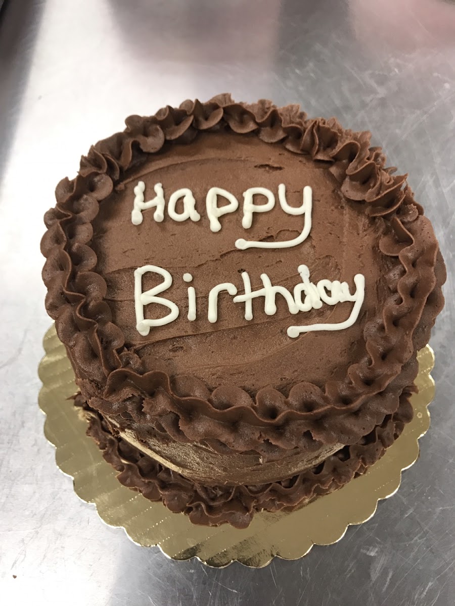 Chocolate cake with chocolate frosting