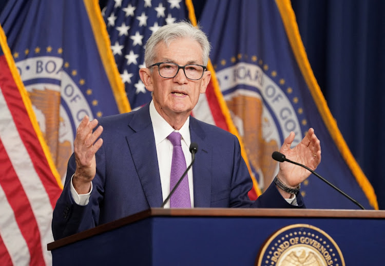 US Federal Reserve Chair Jerome Powell holds a press conference following a two-day meeting of the Federal Open Market Committee on interest rate policy in Washington, US, on May 1 2024. Picture: KEVIN LAMARQUE/REUTERS