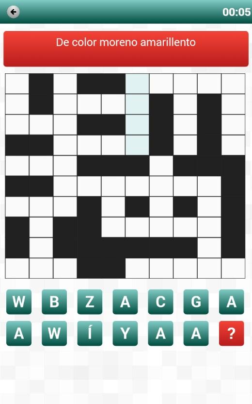 Android application Crucigramas screenshort